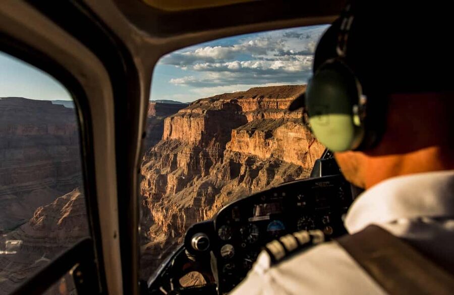 Grand Canyon: Fly Below Rim and Beyond Helicopter Air Tour - Grand Wash Cliffs and the approach to the West Rim