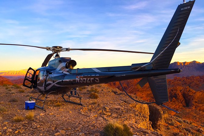 Grand Canyon Helicopter Flight with Sunset Valley of Fire Landing - Valley of Fire at sunset