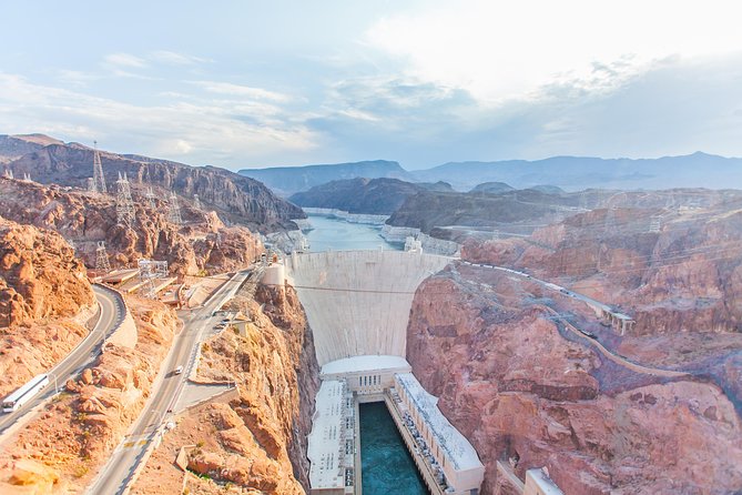 Grand Canyon West Rim by Coach with Helicopter Tour and Meals - Hoover Dam and the bridge photo stop
