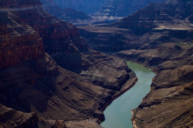 Grand Canyon West Rim-Helicopter Tours- Dream Plus Flight - Following the Colorado River below the rim