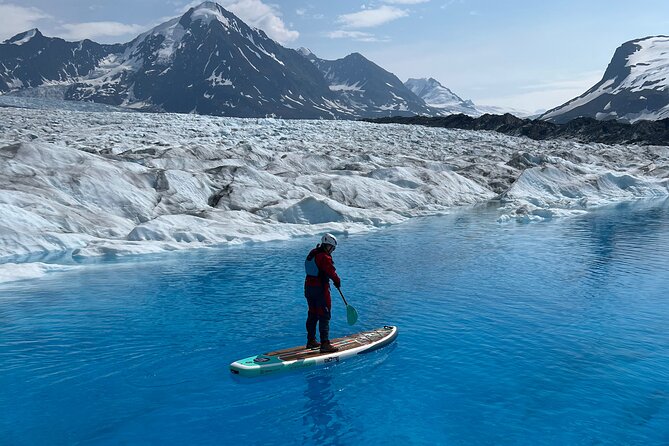 Helicopter and Glacier Paddle Boarding -PRIVATE - Lunch on the ice and the value of privacy