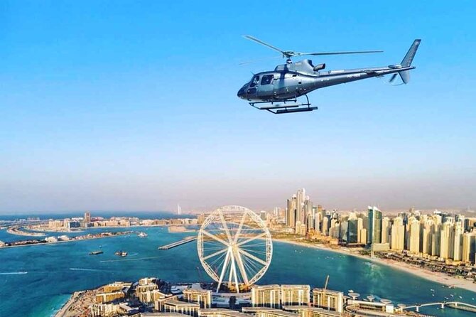 Helicopter Dubai City Tour at Palm with Transfers Options - Emirates Hills and the 500-acre development