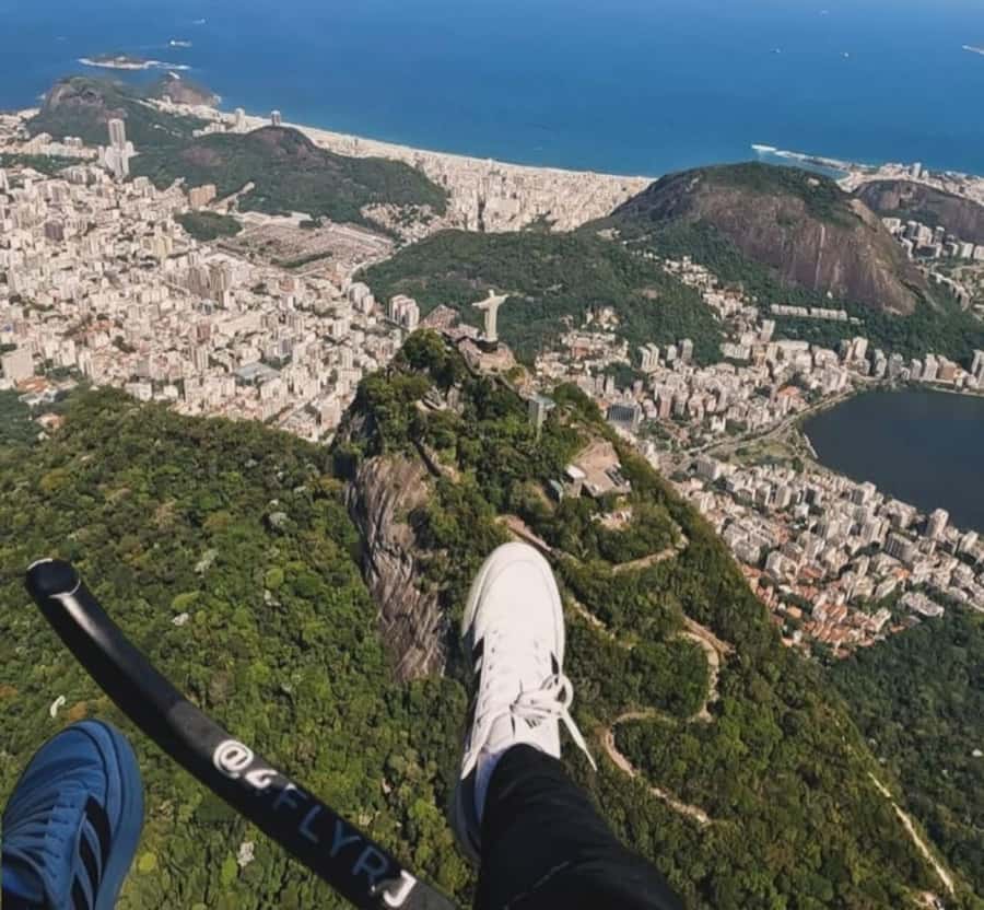Helicopter flight no doors in Rio de Janeiro - Starting at Jacarepaguá Airport near Barra da Tijuca