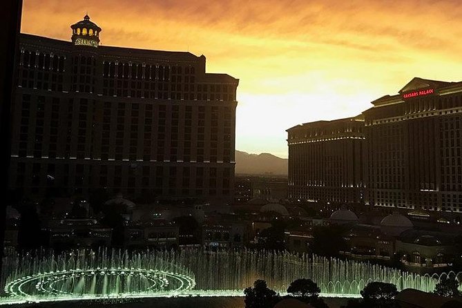 Helicopter Flight of the Las Vegas Strip with Eiffel Tower Dinner - Toasting before the night flight