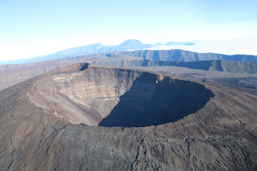Helicopter flight over Reunion's volcanoes and cirques from St Pierre - Trou de Fer, the most dramatic aerial view