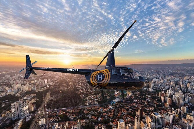 Helicopter Flight over São Paulo City - Taking off from Campo de Marte Airport