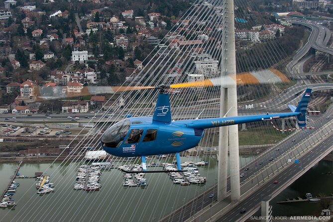 Helicopter Flying over Belgrade - The Robinson R44 and what the flight includes