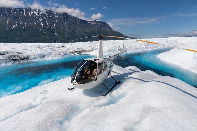 Helicopter Glacier Swim & Hike - Anchorage Area - From Palmer to the Knik Glacier by helicopter