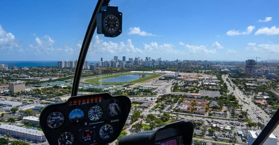 Helicopter: Lauderdale-Hard Rock Guitar-Miami Beach - Sunny Isles Beach and North Miami Beach