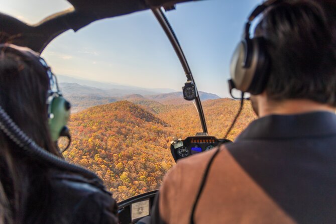 Helicopter Ride in Smoky Mountain Sevierville Great Smoky Tour - Sevierville from a 180-degree view