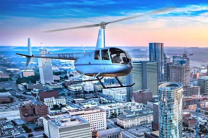 Helicopter Tour of Downtown Nashville - The Parthenon and Vanderbilt from above
