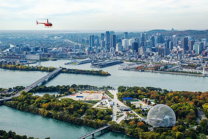 Helicopter Tour Over Montreal - Boucherville Islands and the wider view