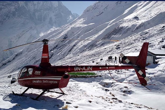 Helicopter Tour To Annapurna Region with landing at Base Camp - The mountain views, from Dhaulagiri to Machhapuchhre