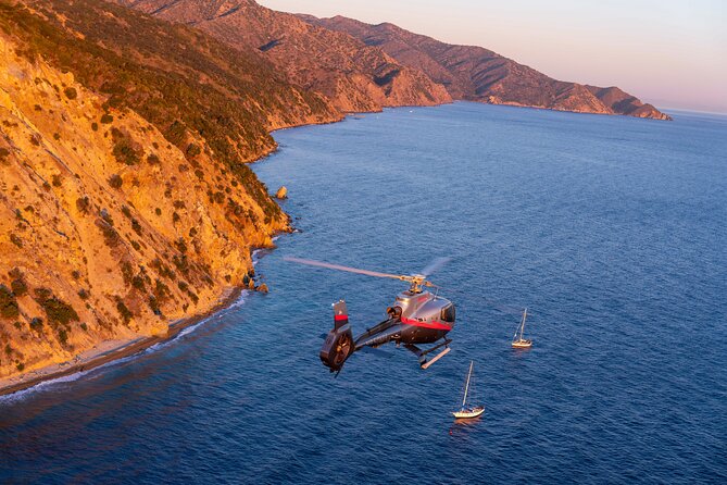 Helicopter Transfer: Long Beach to Catalina Island - Arriving above Avalon