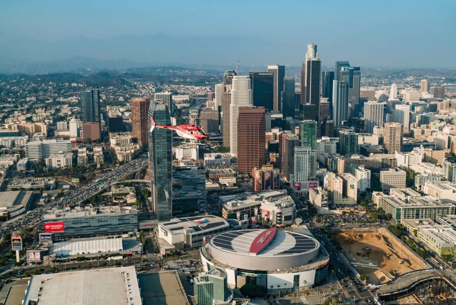 Hollywood Sign & Universal Studios Helicopter Tour - Universal Studios, Griffith Park, and the observatory