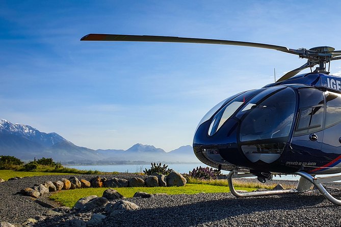 Kaikoura Helicopters Classic Whale Watch - Taking off from the West End helipad