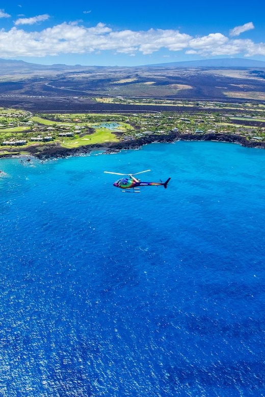 Kailua-Kona: Hualalai Volcano Doors On/Off Helicopter Tour - From Kaloko Fish Ponds to Kailua Bay
