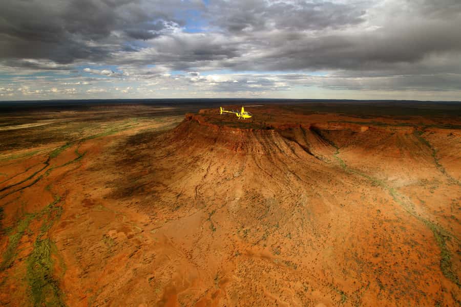 King's Canyon: 15-minute Scenic Helicopter Tour - The route from Kings Canyon Resort to Kings Creek