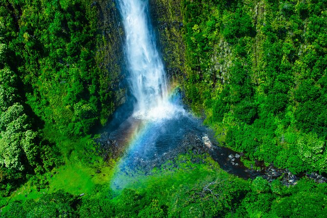 Kohala Coast Volcano Waterfalls-90 Min Heli Tour-Doors Off or On - From Kailua Bay to Hualālai Volcano