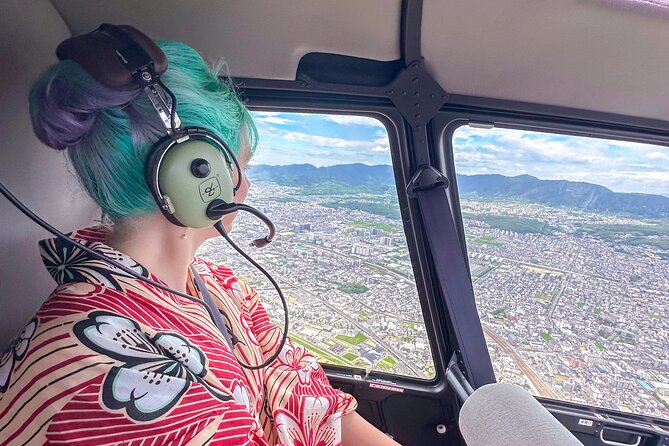 Kyoto Helicopter Tour【20 min】 : Major Shrines and Temples - Following the route from JPD Kyoto Heliport
