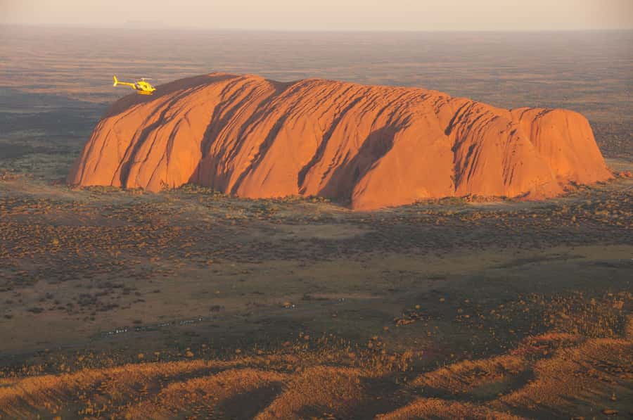 Lake Amadeus, Uluru & Kata Tjuta Helicopter Tour - The flight over Uluru and Kata Tjuta