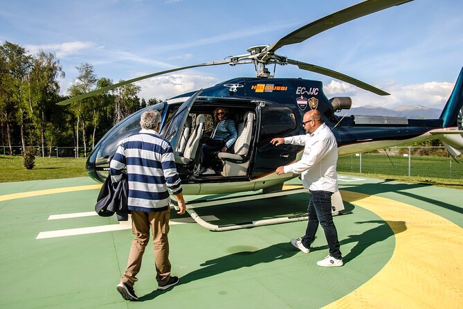 Lake Como Helicopter Tour with Stop for Lunch - Nesso and the waterfall at the center