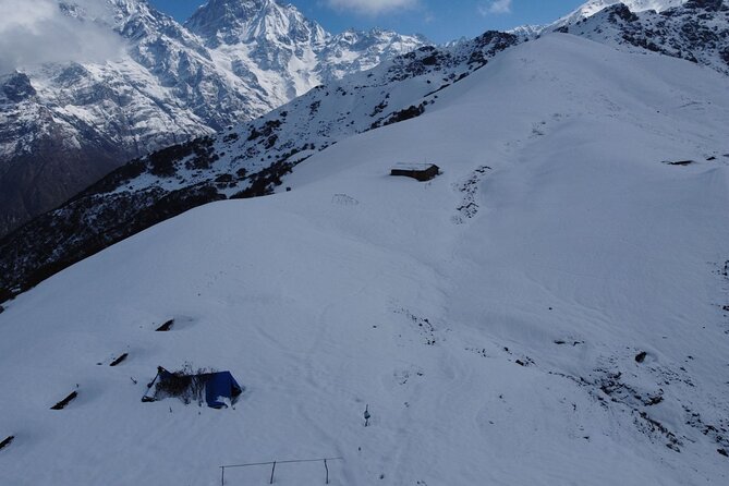 Landing Annapurna Base Camp by Helicopter Tour from Pokhara - Flying from Pokhara toward Annapurna Base Camp