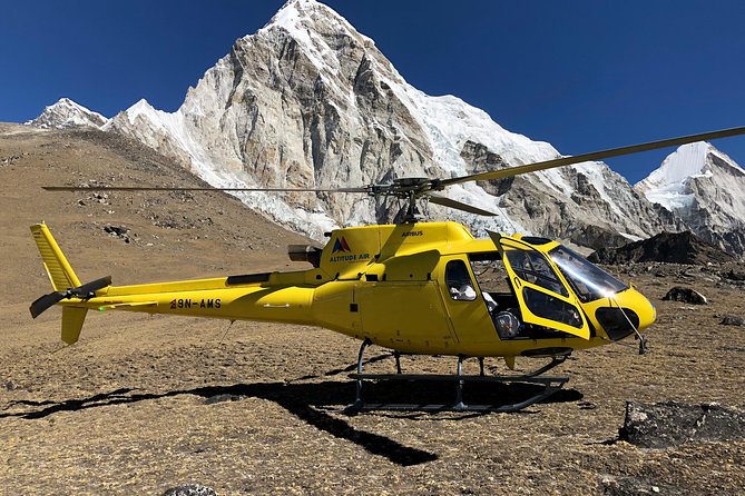 Landing Private Helicopter at Everest base camp & Gokyo for photo - From Kathmandu to Lukla in one morning