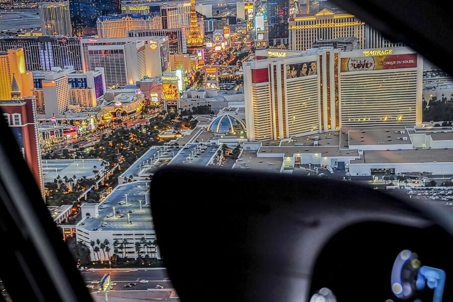 Las Vegas: Helicopter Night Flight over the Strip - Adding the 12-dish food tour