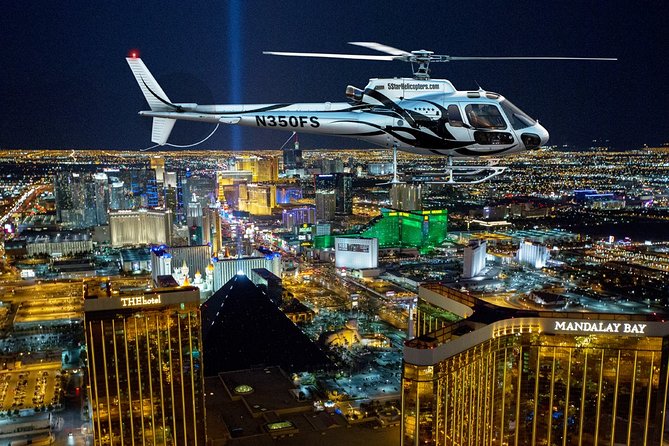 Las Vegas Helicopter Night Strip Flight Tour with Optional Dinner - The first sight of Las Vegas from the air