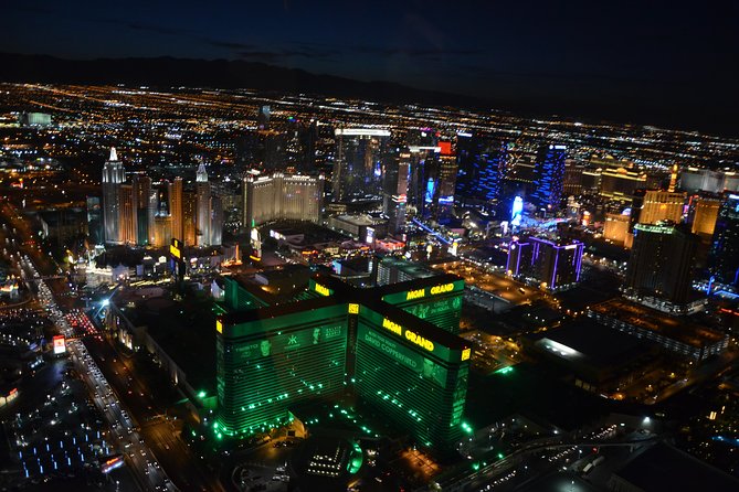 Las Vegas Helicopter Night Strip Flight Tour with Optional Dinner - STRAT Tower and Fremont Street