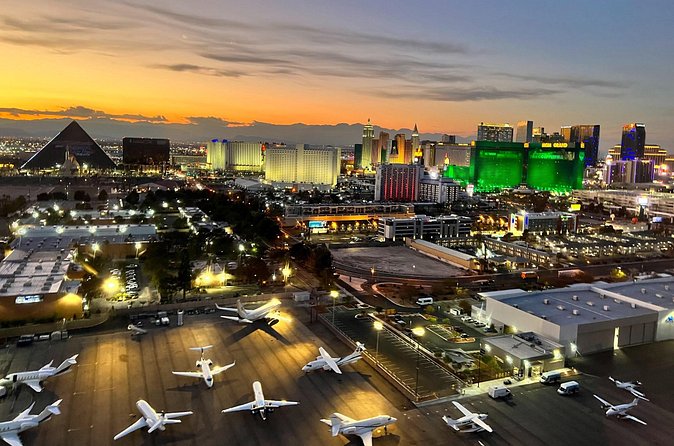 Las Vegas Helicopter Night Strip Flight Tour with Optional Dinner - Seating, views, and the six-passenger cabin