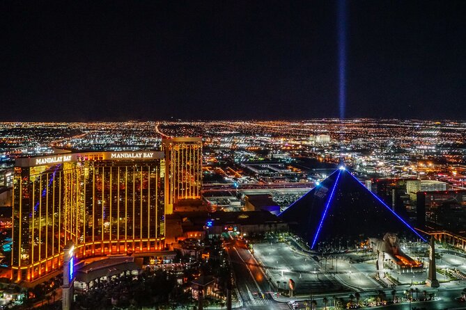 Las Vegas Night Flight by Helicopter with Neon Museum Admission - Walking through the Main Boneyard