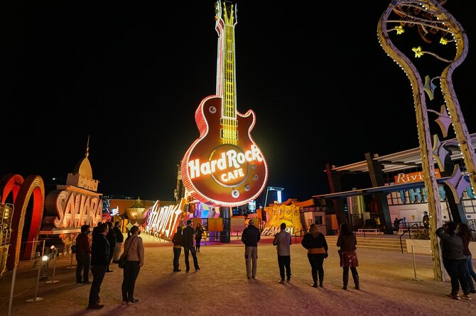 Las Vegas Night Flight by Helicopter with Neon Museum Admission - Pickup, timing, and group size