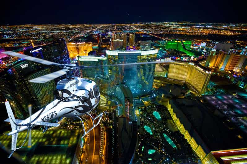 Las Vegas: Nighttime Helicopter Flight over the Strip - The 10 to 12-minute flight