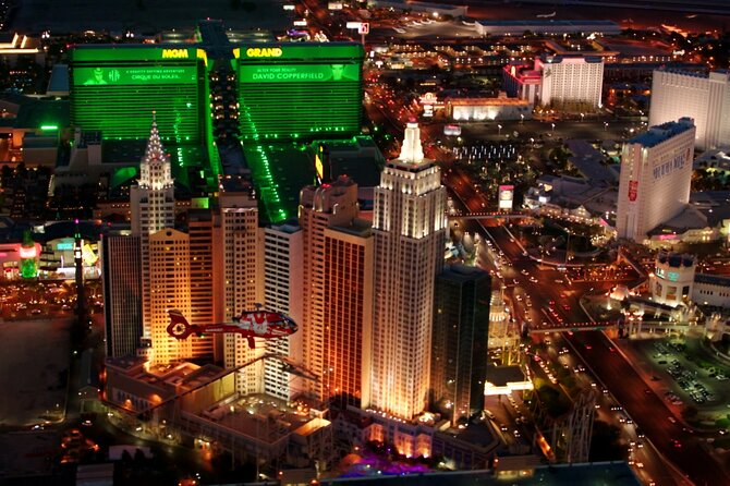 Las Vegas Strip Highlights by Helicopter at Night - Timing, weather, and cancellation rules