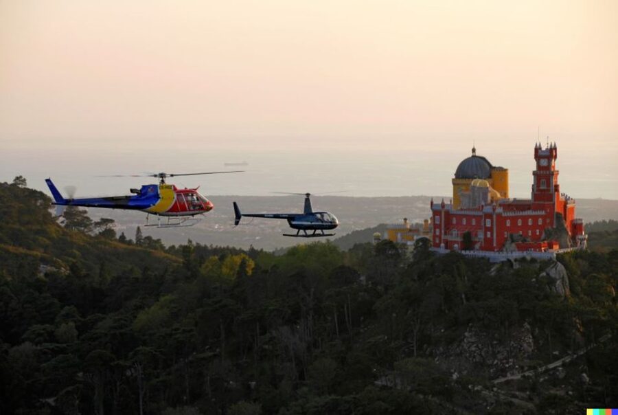 Lisbon: Cabo da Roca and Sintra Helicopter Tour - Turning inland toward Sintra