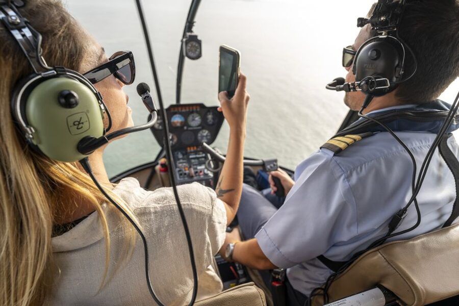 Lisbon: City and Coastline Sightseeing Helicopter Flight - Lisbon’s waterfront in one sweeping view