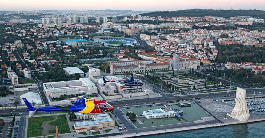 Lisbon: Helicopter Tour over Belem - MAAT and the changing face of Lisbon