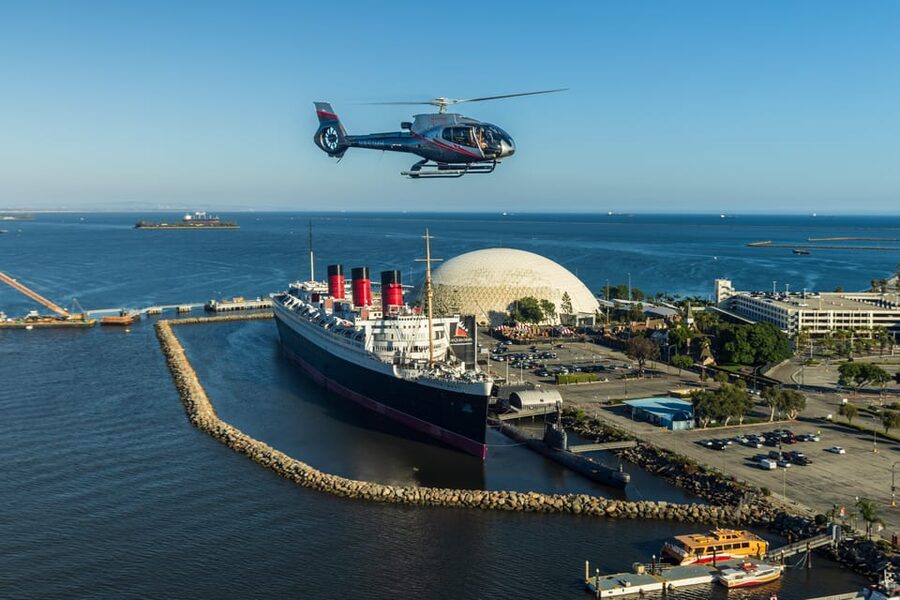 Long Beach: California Coastal 30-Minute Helicopter Tour - Leaving the Queen Mary Terminal in Long Beach