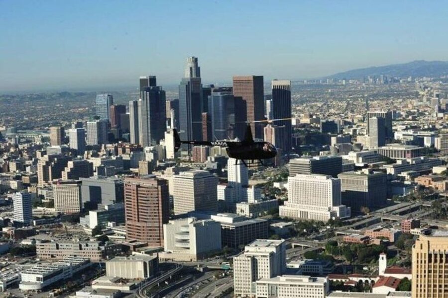 Los Angeles: 45-Minute Attractions Helicopter Tour - Dodger Stadium and Los Angeles sports culture