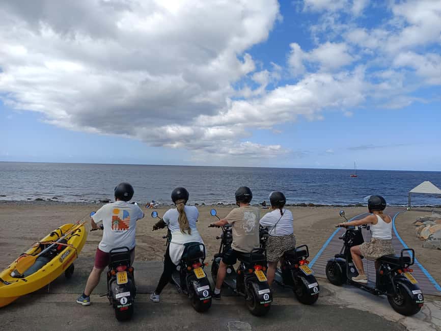 Maspalomas: 2-Seater Chopper E-Scooter Rental - Who will enjoy this most?