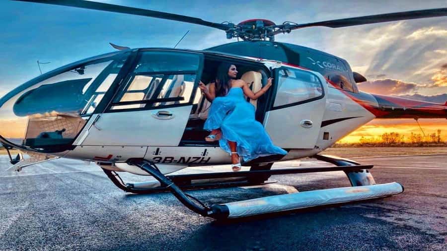 Mauritius: Scenic Helicopter Flight with Hotel Transfers - Le Morne and the underwater waterfall illusion