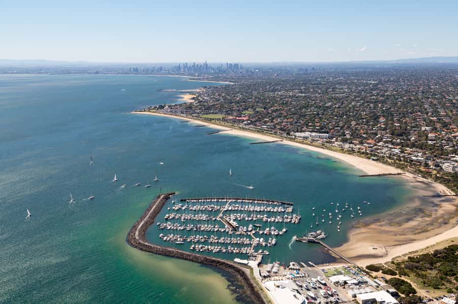 Melbourne: Brighton Beach & Ricketts Point Helicopter Flight - From Moorabbin Airport to the Port Phillip Bay Coast