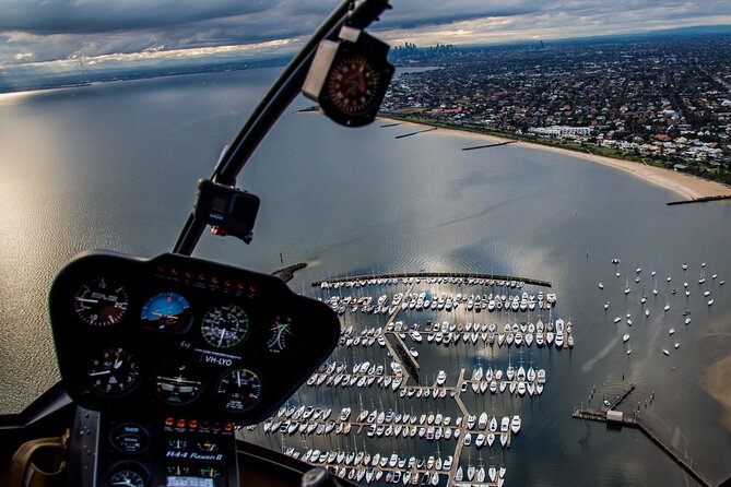 Melbourne City & Brighton Beach Boxes Helicopter Tour - St Kilda, Luna Park, and the bay