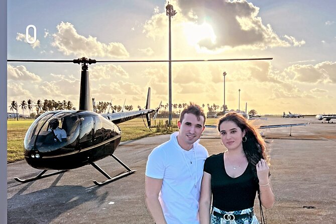 Miami Sunset Private Helicopter Tour - South Pointe Park and South Beach at sunset