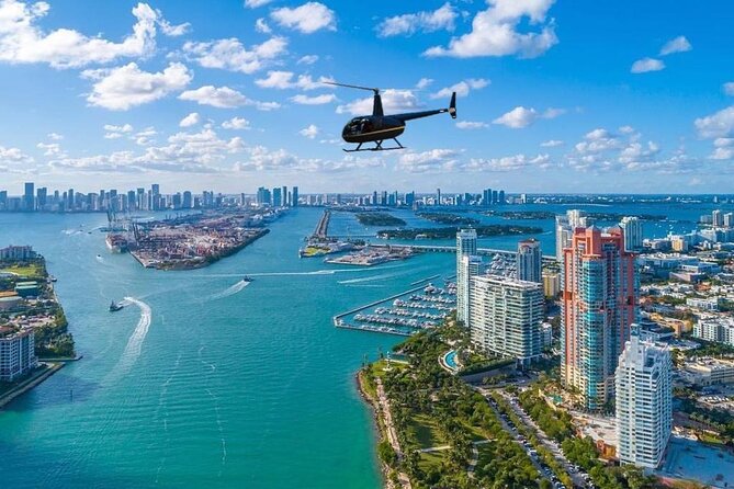 Miami Top-Rated Helicopter Tour: South Beach, Downtown & Islands - From Miami Executive Airport to the coast