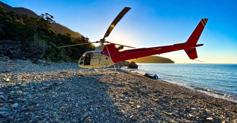 Milford Sound Extended Helicopter Flight & 3 Landings - Flying the full 16 kilometres of Milford Sound