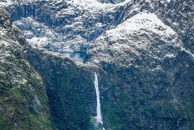 Milford Sound Grand Tour Helicopter Scenic Flight Departing from Milford Sound - Why seeing Milford Sound from above changes the picture