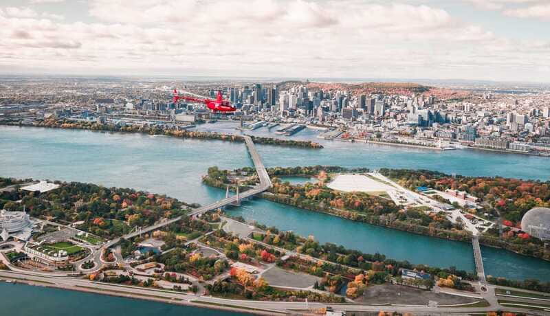 Montreal: Formula 1 Experience Helicopter Flight - Circuit Gilles Villeneuve and the Saint Lawrence River